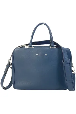 LOUIS VUITTON Pre-owned, Herre, Blå, ONE SIZE, Uld, Pre-owned Laeder louis-vuitton-tasker