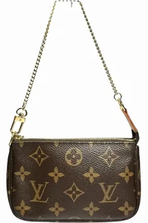 LOUIS VUITTON Pre-owned, Dame, Brun, ONE SIZE, Tyl, Pre-owned Canvas clutches