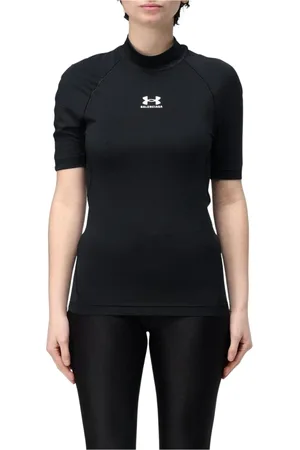 Balenciaga Top, Dame, Sort, XS, Sort kortærmet top Moderne mode