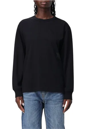 Alexander Wang Top, Dame, Sort, L, Tyl, Sort Kortærmet T-shirt