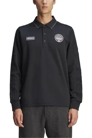 adidas Top, Herre, Sort, M, Spzl F.c. Langærmet Poloshirt