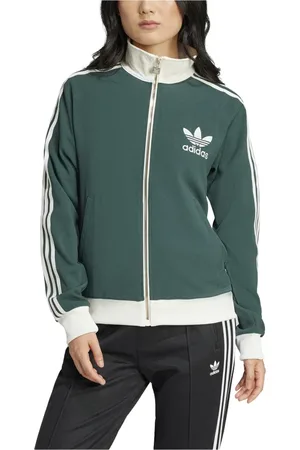 adidas Sweathshirts & Hoodies, Dame, Grøn, XS, Premium Crepe Track Top