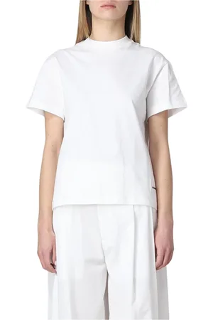 Jil Sander Top, Dame, Hvid, S, Hvid Afslappet T-Shirt