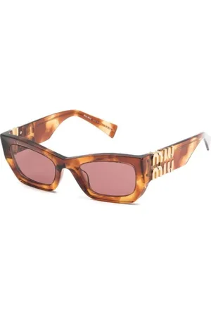 Miu Miu Tilbehør, Dame, Brun, 53 MM, Uld, Solbriller
