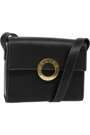 Céline Pre-owned, Dame, Sort, ONE SIZE, Uld, Pre-owned Laeder celine-tasker