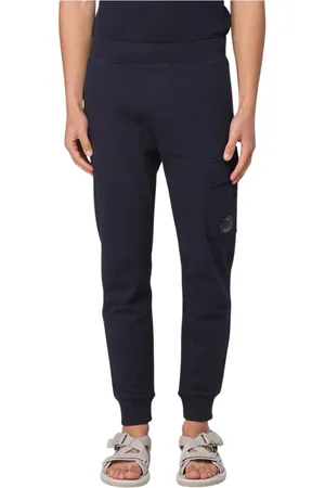 C.P. Company Bukser, Herre, Blå, XL, Uld, Sort Regular Fit Sweatpants Stilfuld Komfort