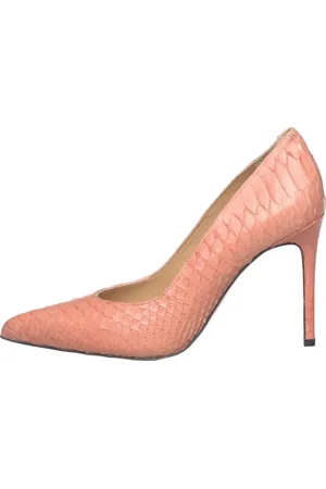 CESARE GASPARI Sko, Dame, Lyserød, 39 EU, Læder, Slange Læder Stiletto Pumps
