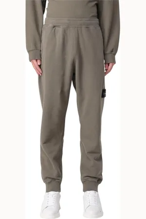 Stone Island Bukser, Herre, Grå, L, Moderne Grønne Sweatpants