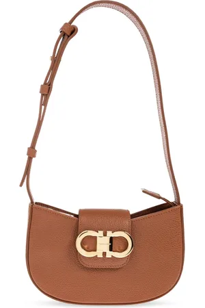 Salvatore Ferragamo Taske, Dame, Brun, ONE SIZE, Uld, Skuldertaske Gabby