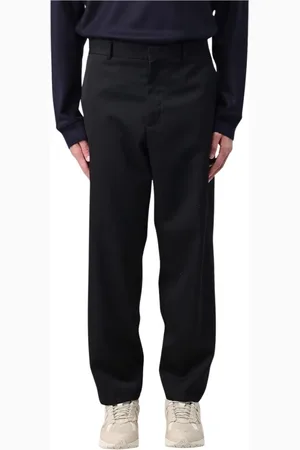 Jil Sander Bukser, Herre, Sort, L, Uld, Klassiske sorte afslappede bukser