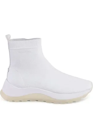 Calvin Klein Sko, Dame, Hvid, 39 EU, Polyester, Hvid Sneaker med Moderne Twist