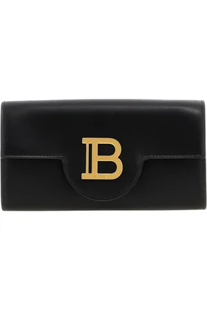 Balmain Taske, Dame, Sort, ONE SIZE, Uld, Elegant Sort Crossbody Taske