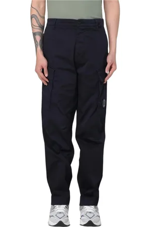 C.P. Company Bukser, Herre, Blå, L, MultiPocket Regular Fit Cargo Bukser