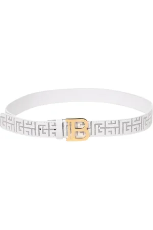 Balmain Tilbehør, unisex, Hvid, 116 CM, Læder, Hvid Læder Børnemode Bælte