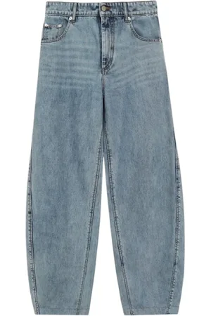 MARGAUX LONNBERG Jeans, Dame, Blå, W25, Bomuld, Hedgy Jeans med bredt ben