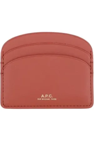 A.P.C. Tilbehør, Dame, Rød, ONE SIZE, Læder, Læderkortholder Pung