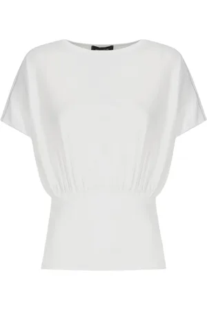 Fabiana Filippi Top, Dame, Hvid, S, Hvid Crew Neck T-Shirt