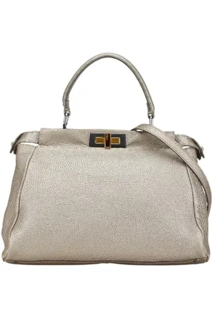 Fendi Pre-owned, Dame, Grå, ONE SIZE, Uld, Pre-owned Laeder fendi-tasker