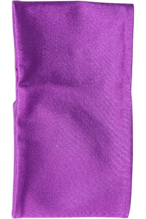 Dolce & Gabbana Tilbehør, Dame, Lilla, ONE SIZE, Nylon, Lilla Stræk Halsvarmer Tørklæde