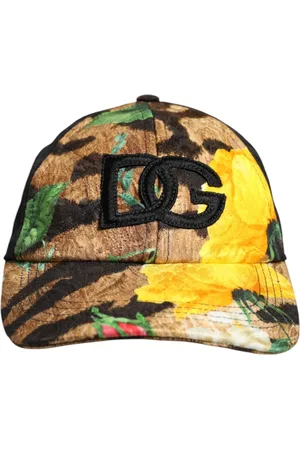 Dolce & Gabbana Tilbehør, Herre, Flerfarvet, 57 CM, Multifarvet DG Logo Patch Baseball Cap