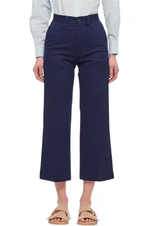 Ralph Lauren Bukser, Dame, Blå, XS, Bomuld, Damebukser Polo