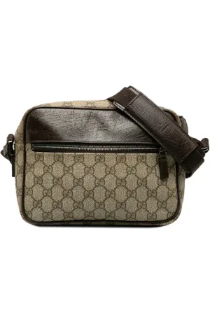 Gucci Pre-owned, Dame, , ONE SIZE, Uld, Pre-owned Canvas crossbody-tasker