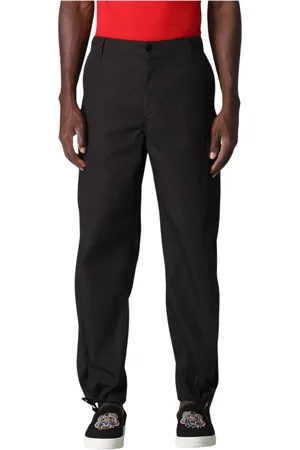 Kenzo Bukser, Herre, Sort, W44, Moderne Sorte Straight-Leg Bukser