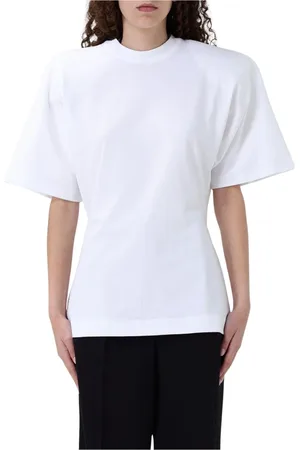 Pinko Top, Dame, Hvid, XS, Uld, Vibrant Grafisk Print T-shirt