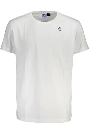 K-Way Top, Herre, Hvid, 2XS, Bomuld, Bomuld Logo Print Kortærmet T-shirt