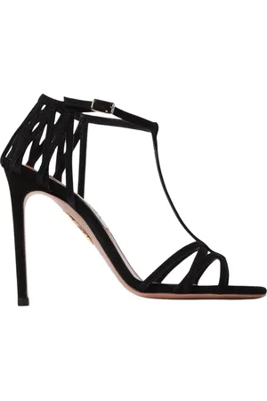 Aquazzura Sko, Dame, Sort, 36 EU, Sort T-Strop Sandal Hæle
