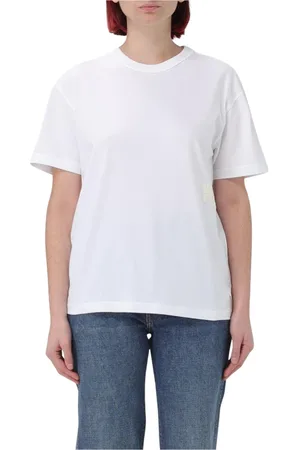 Alexander Wang Top, Dame, Hvid, XS, Bomuld, Broderet Bomuld T-Shirt