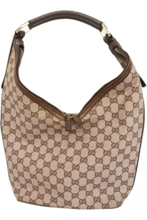 Gucci Pre-owned, Dame, Brun, ONE SIZE, Uld, Pre-owned Canvas gucci-tasker