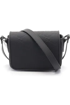 Gucci Pre-owned, Dame, Sort, ONE SIZE, Uld, Pre-owned Laeder crossbody-tasker