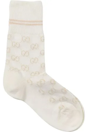 Gucci Undertøj, Herre, , M, Mønstrede Crew Socks Gul Fløde