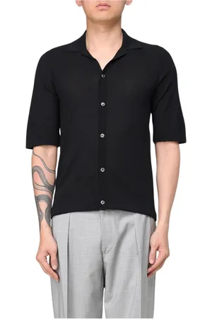 BALLANTYNE Skjorte, Herre, Sort, 2XL, Sort Klassisk Button-Up Skjorte Mænd