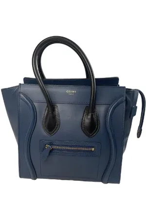 Céline Pre-owned, Dame, Blå, ONE SIZE, Tyl, Pre-owned Laeder celine-tasker