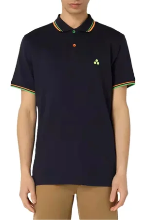 Peuterey Top, Herre, Blå, S, Kortærmet Polo Shirt Kollektion