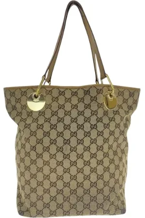 Gucci Pre-owned, Dame, , ONE SIZE, Uld, Pre-owned Canvas totes