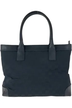 Gucci Pre-owned, Dame, Sort, ONE SIZE, Uld, Pre-owned Canvas gucci-tasker