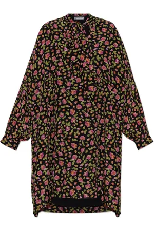 Balenciaga Kjole, Dame, Flerfarvet, 2XS, Kjole med blomstermønster