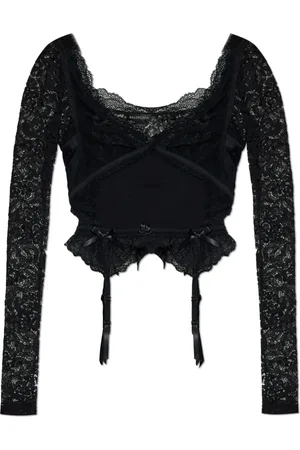 Balenciaga Bluser & Skjorter, Dame, Sort, XS, Blonde top med lange ærmer