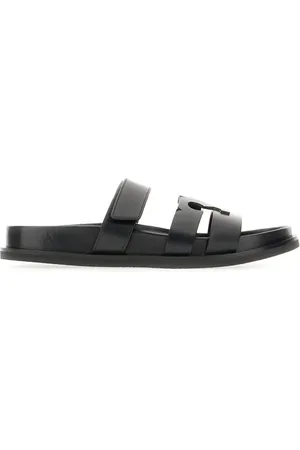 Tory Burch Sko, Dame, Sort, 37 EU, Læder, Behagelige Tøfler til Daglig Brug