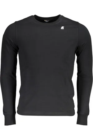 K-Way Top, Herre, Sort, 2XL, Bomuld, Urban Flair Langærmet Bomuld T-shirt