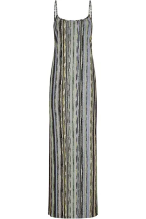 Missoni Kjole, Dame, Flerfarvet, S, Stribet Lamé Tank Kjole Multifarvet