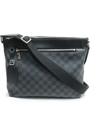 LOUIS VUITTON Pre-owned, Herre, Grå, ONE SIZE, Uld, Pre-owned Canvas crossbody-tasker