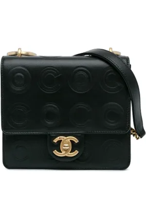 CHANEL Pre-owned, Dame, Sort, ONE SIZE, Uld, Pre-owned Laeder crossbody-tasker