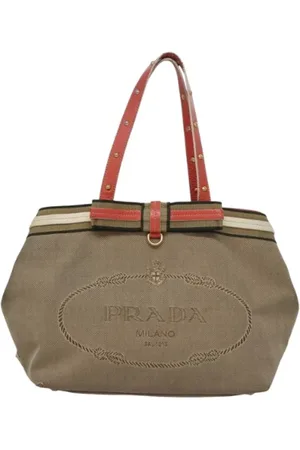 Prada Pre-owned, Dame, , ONE SIZE, Tyl, Pre-owned Canvas prada-tasker