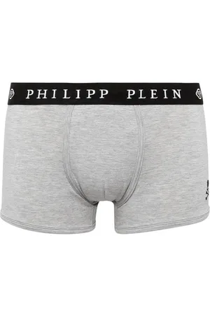 Philipp Plein Undertøj, Herre, Grå, M, Elastiske Boxershorts - Grå