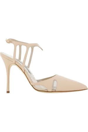 Manolo Blahnik Sko, Dame, , 38 EU, Læder, Arcadia Fabio Cut-Out Pumps