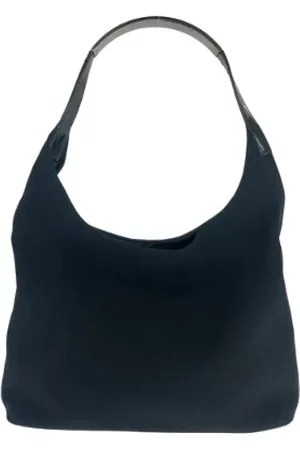 Gucci Pre-owned, Dame, Sort, ONE SIZE, Uld, Pre-owned Canvas gucci-tasker